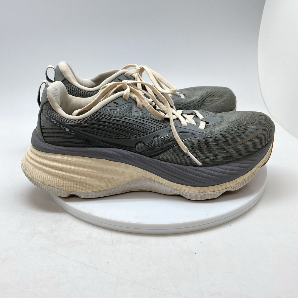 Saucony Sneakers Womens 10 Hurricane 24‎ S10933-144 Gray Running Shoes